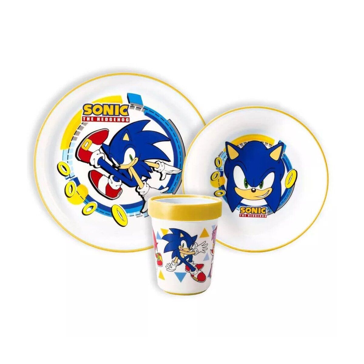 Sonic the Hedgehog Rings rutschfestes Tafelgeschirr,