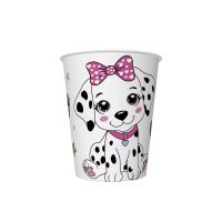 Tiere Charming Puppy Kunststoffbecher, 8 Stk., 250 ml