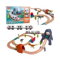 Elektrische Eisenbahn-Set „Dinosaurierpark“...