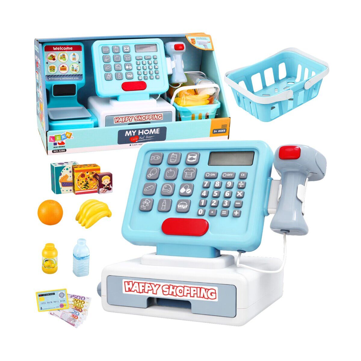 Interaktive Kasse, Scanner, Warenkorb, Lebensmittel