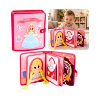 3D-Filz-Prinzessin Rosa Sensorisches Lernbuch