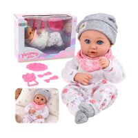 Babypuppe mit Fütterungszubehör, Lätzchen,...