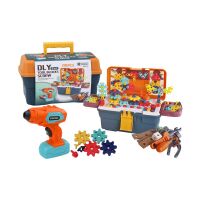 3D-Bau-Puzzle-Steine ??in DIY-Box, Demontagebohrer