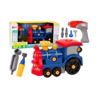 Cartoon drehende Lokomotive DIY Marineblau