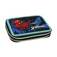 Spiderman Dark gefülltes Federmäppchen 2 Etagen