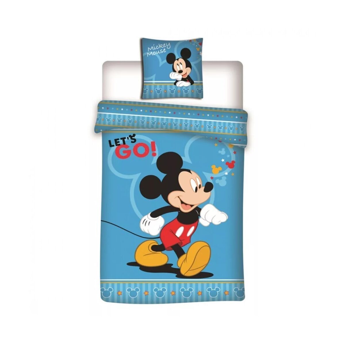 Disney Mickey Lets Go Bettwäsche 140×200cm, 63×63 cm