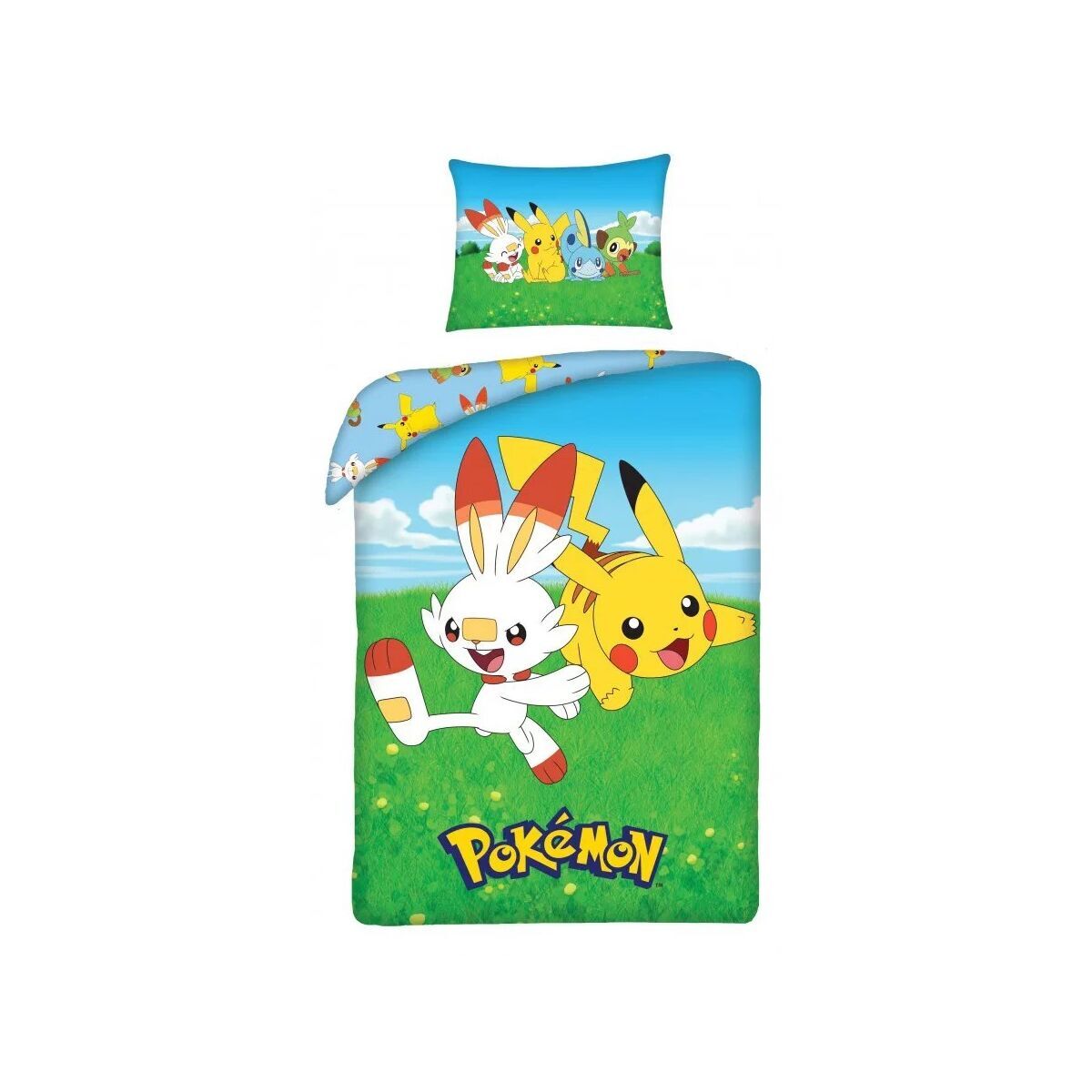 Pokémon Bettwäsche Field 140×200cm, 70×90 cm