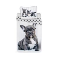 Hund French Bulldogs Bettwäsche 140×200cm,...