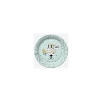 Farbe Mint Happy Birthday Pappteller 8 Stück 22,7 cm
