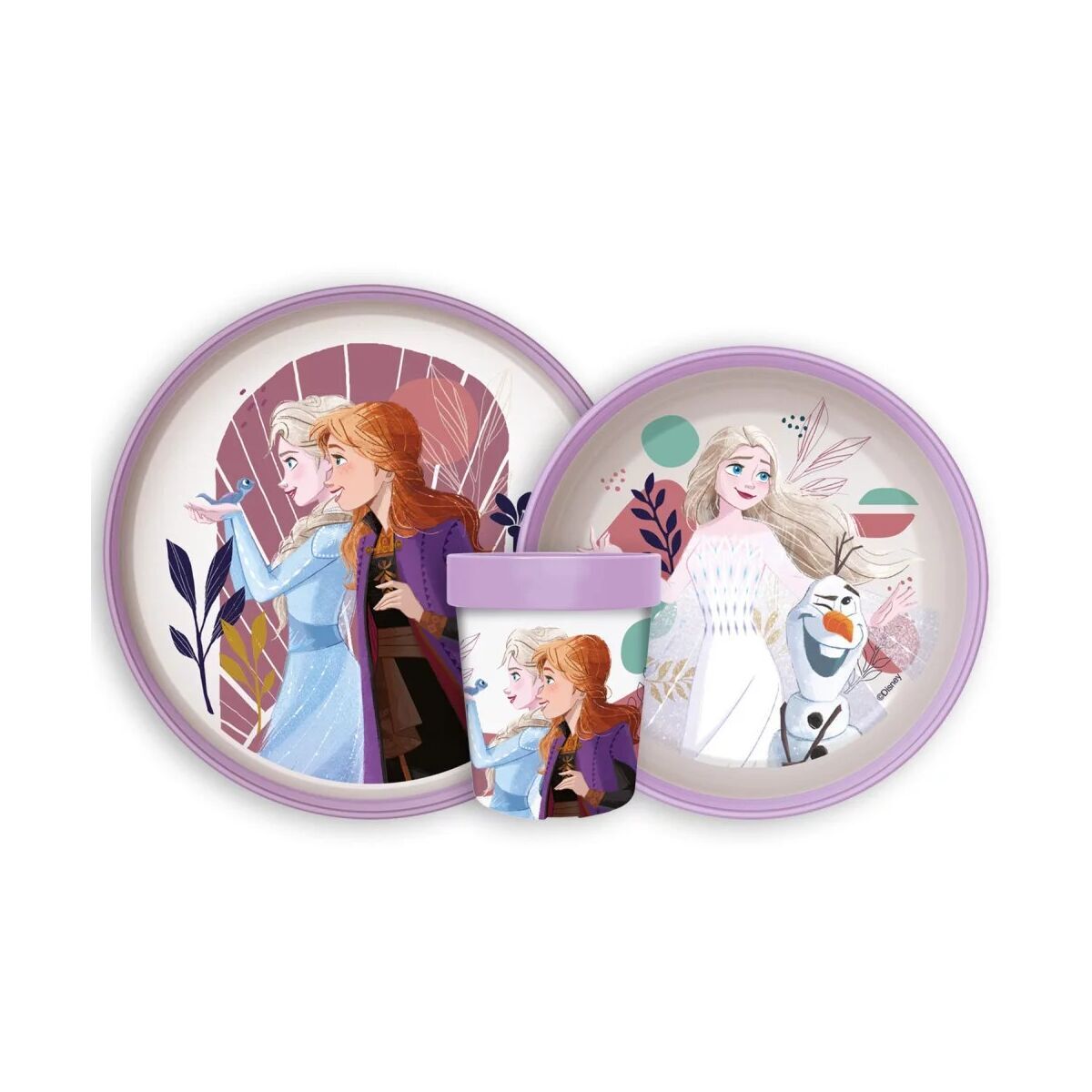 Disney Eiskönigin Journey rutschfestes Geschirrset,