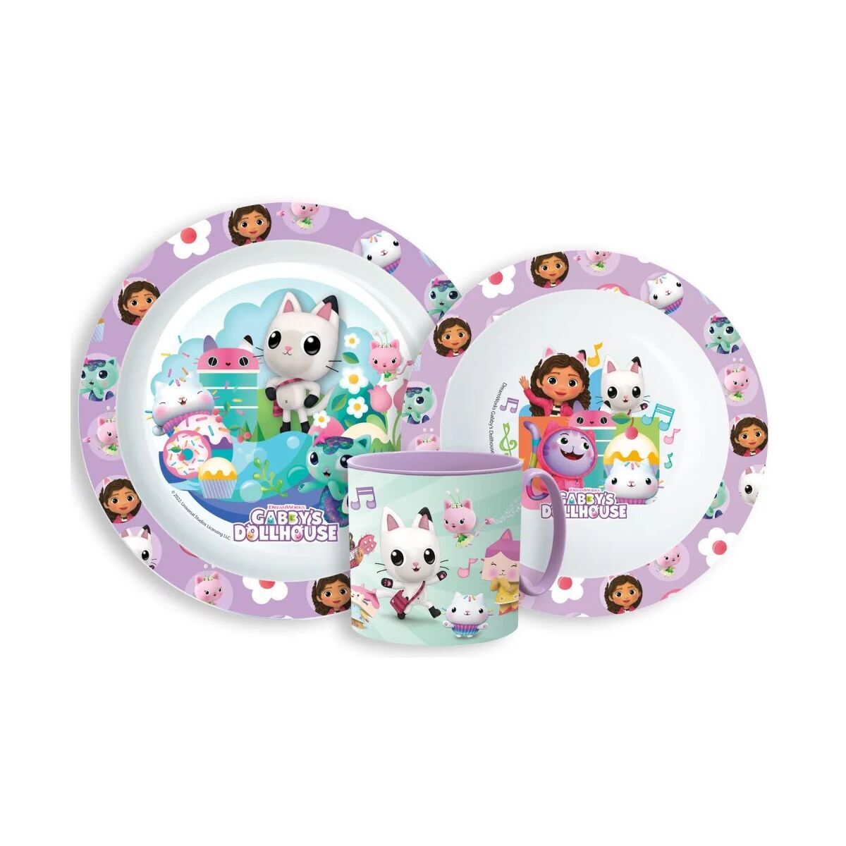 Gabbys Dollhouse Kitty Magic Essgeschirr,