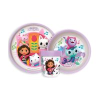 Gabbys Dollhouse Wonderland rutschfeste Geschirrset,