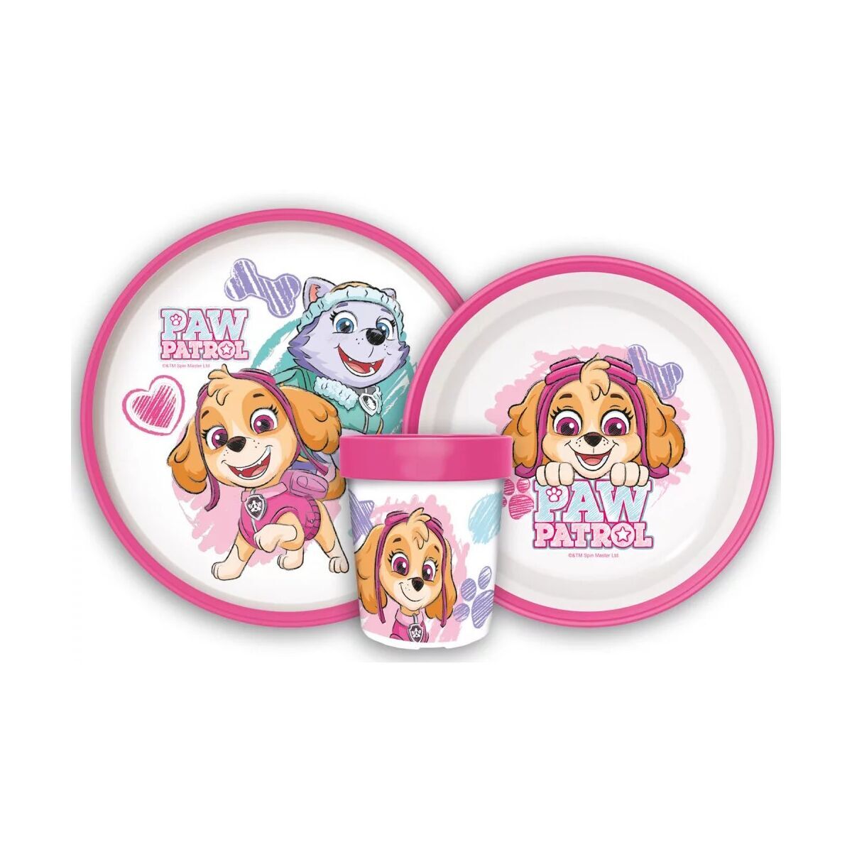 Paw Patrol Sketch rutschfestes Geschirrset, -Set
