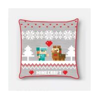 Minecraft Holiday Weihnachten Kissenbezug 40x40 cm Samt