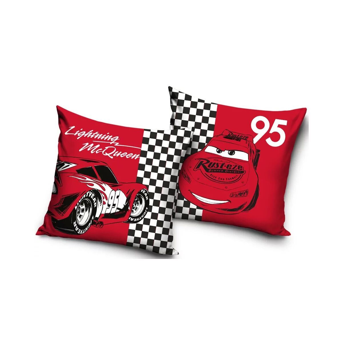 Disney Cars Samt Kissenbezug 40x40 cm