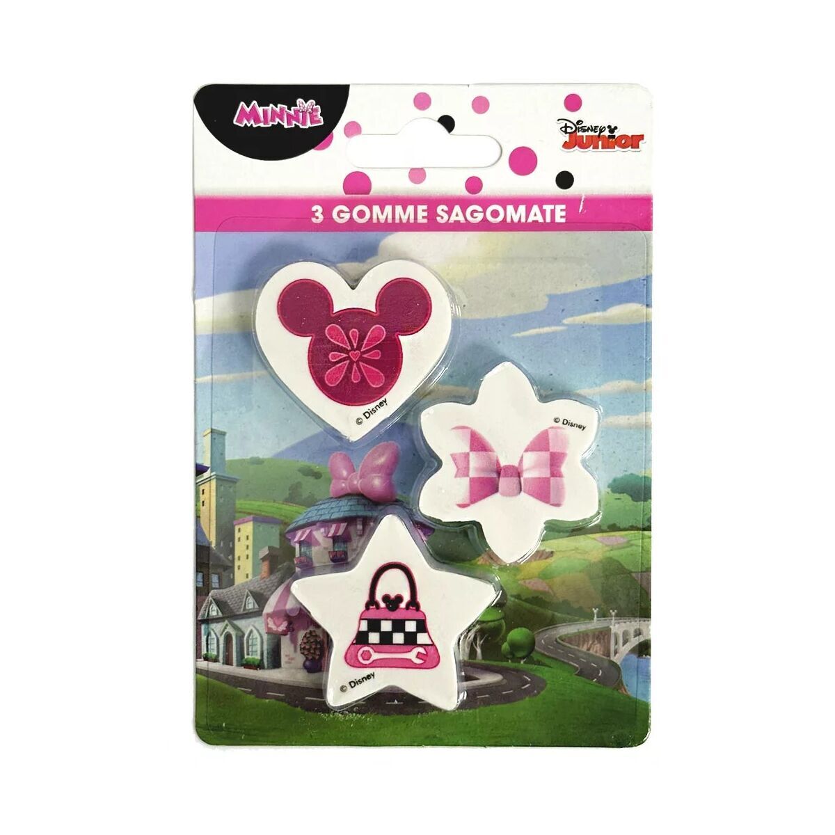 Disney Minnie Radiergummi-Set 3-teilig