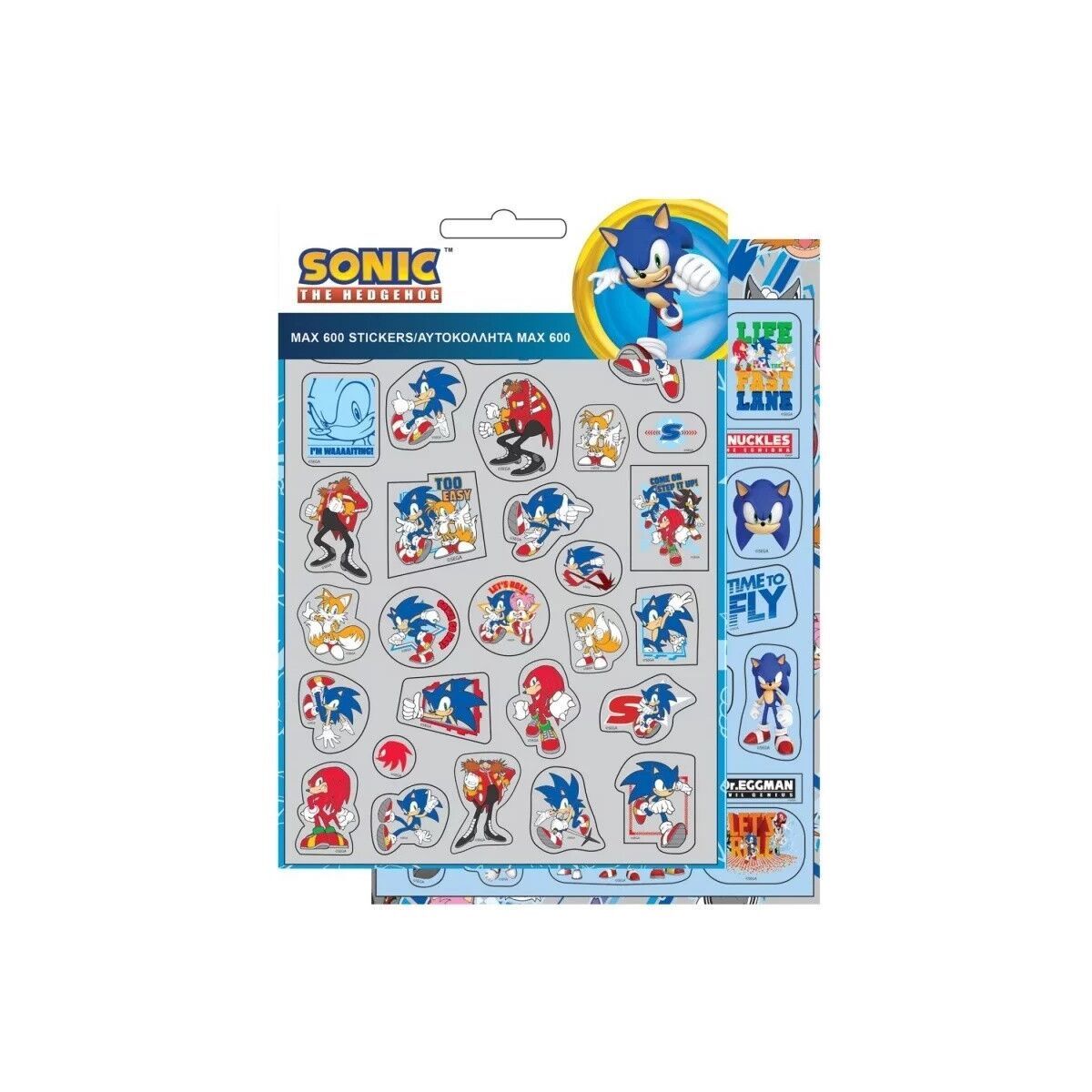 Sonic the Hedgehog 600-teiliges Aufkleberset