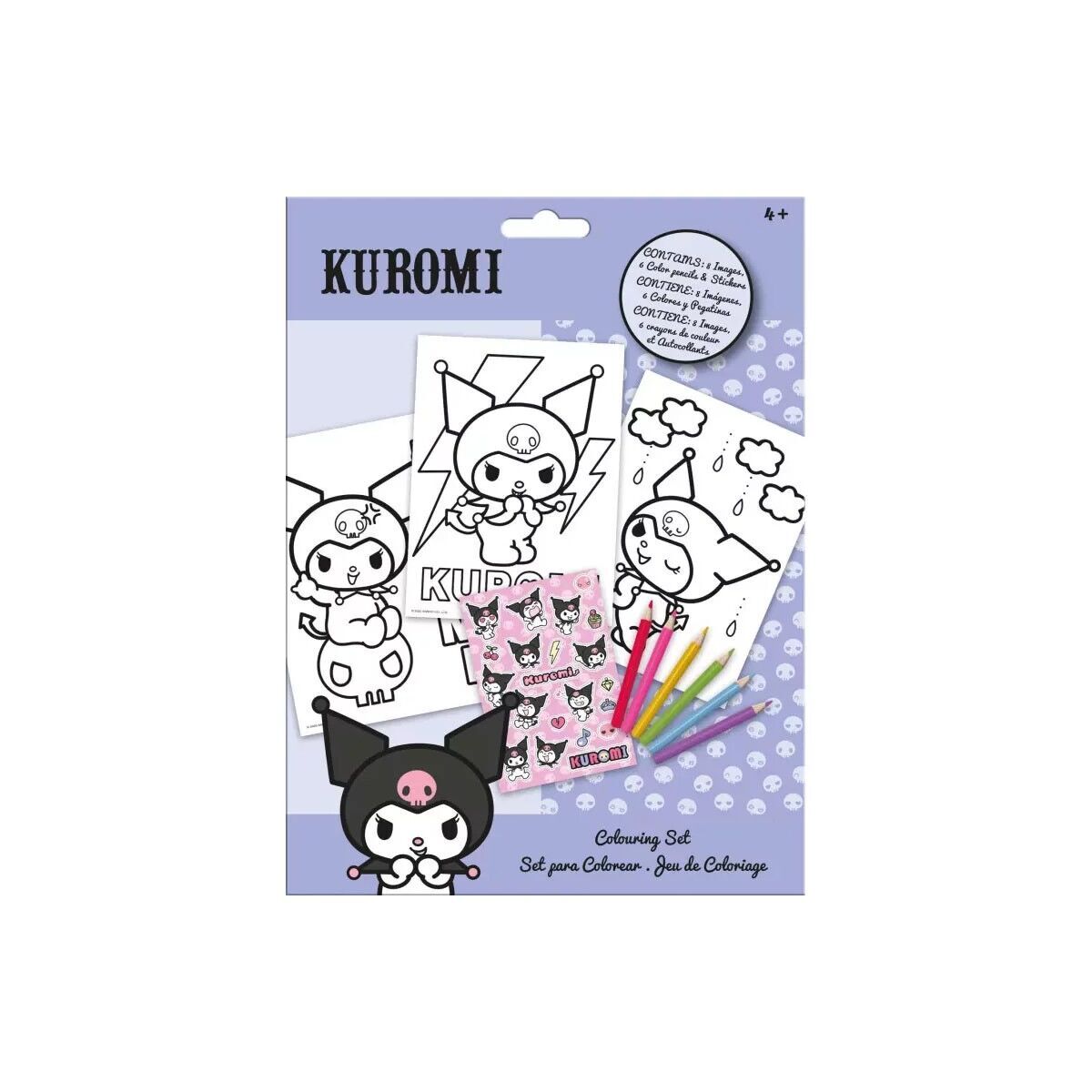 Hello Kitty Kuromi Malset mit Aufklebern