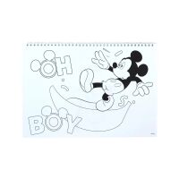 Disney Mickey Oh Boy A/4 Spiral Skizzenbuch 40 Blätter mit