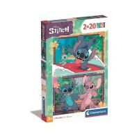 Disney Lilo und Stitch Angel 2x20-teiliger Clementoni-Puzzle
