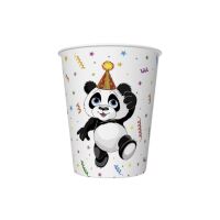 Tiere Funny Panda Kunststoffbecher 8 Stück 250 ml