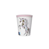 Einhorn Graphic Wild Pappbecher 8 Stk 250 ml