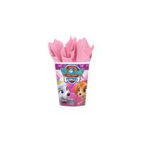 Paw Patrol Pink Pappbecher 8 Stk 250 ml