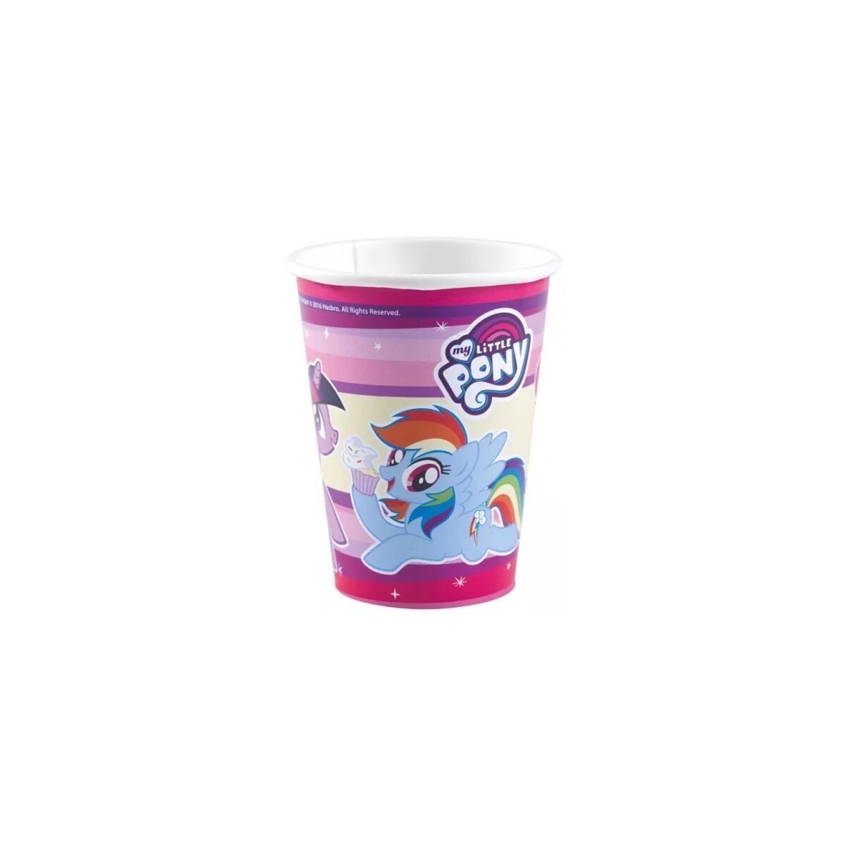 My Little Pony Rainbow Sparkle Kunststoffbecher 8 Stk 250 ml