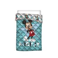 Disney Mickey Pose gestepptes Bettüberwurf, Decke...