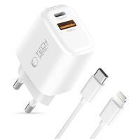 Tech Protect NCA20 PD 20 W QC3.0USB-A USB-C...
