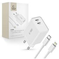 Tech Protect C35W 2x USB-C PD 35 W NetzwerkLadegerät