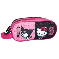 Hello Kitty & Kuromi Stifteetui mit 2 Fächern 23 cm
