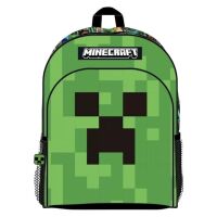 Minecraft Green Face Schultasche, Rucksack 40 cm