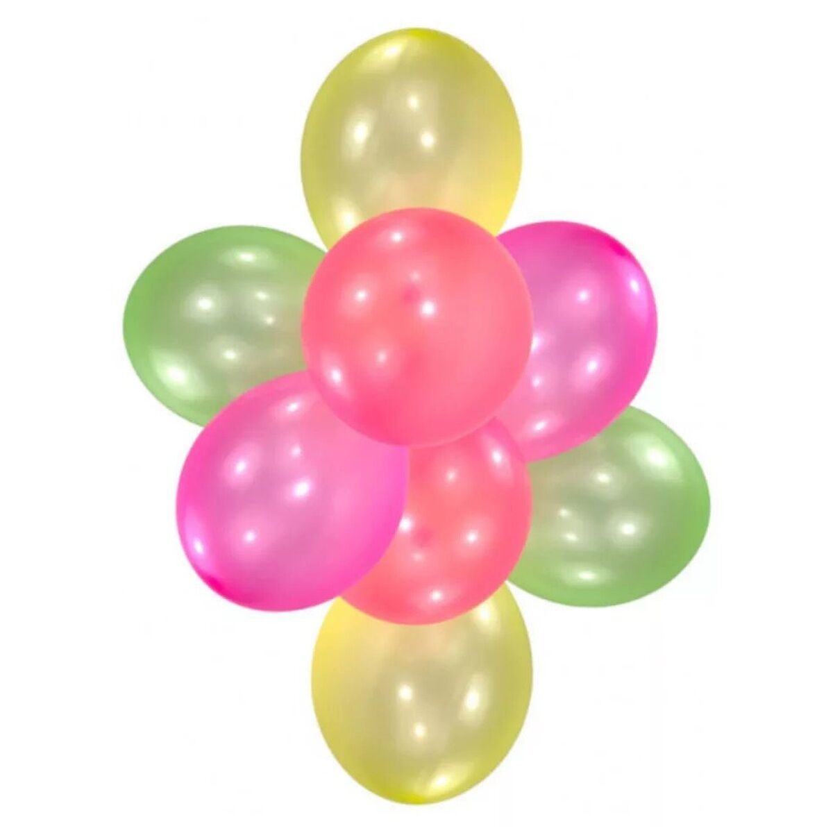 Farbe Neon Ballon-Set, 8 Stk. 11 Zoll (27,5 cm)