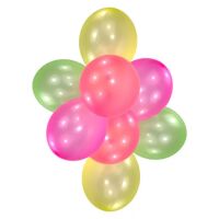 Farbe Neon Ballon-Set, 8 Stk. 11 Zoll (27,5 cm)