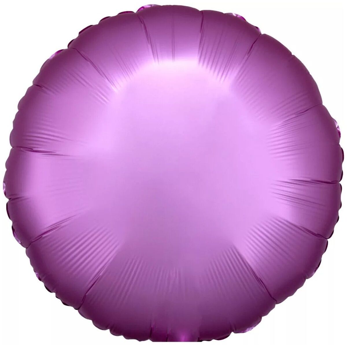 Farbe Silk Lustre Flamingo Lila runder Folienballon 43 cm