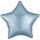 Farbe Silk Lustre Pastel Blauer Stern Folienballon 48 cm