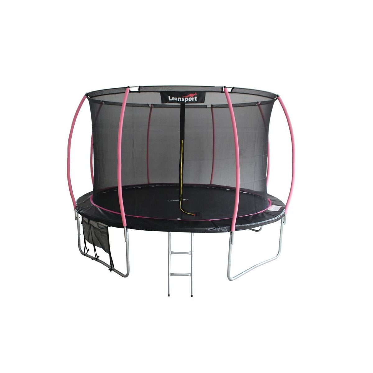LEAN Sport Max 14ft Trampolin Schwarz-Rosa
