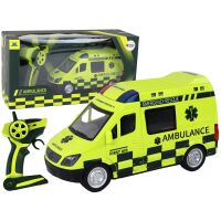 Ferngesteuerter gelber Krankenwagen mit Lichtern