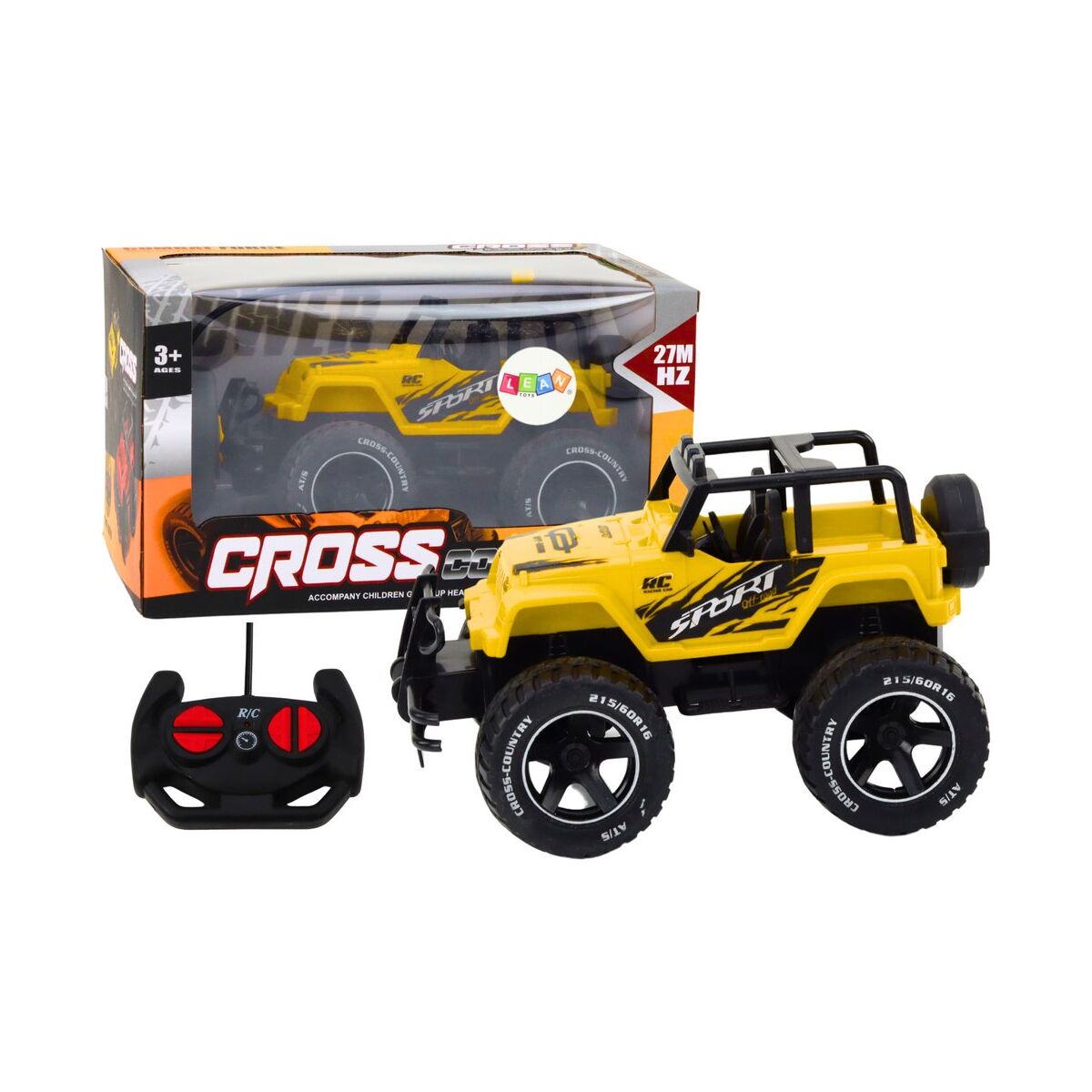 Spielzeugauto Ferngesteuertes Geländewagen RC 1:18 Gelb