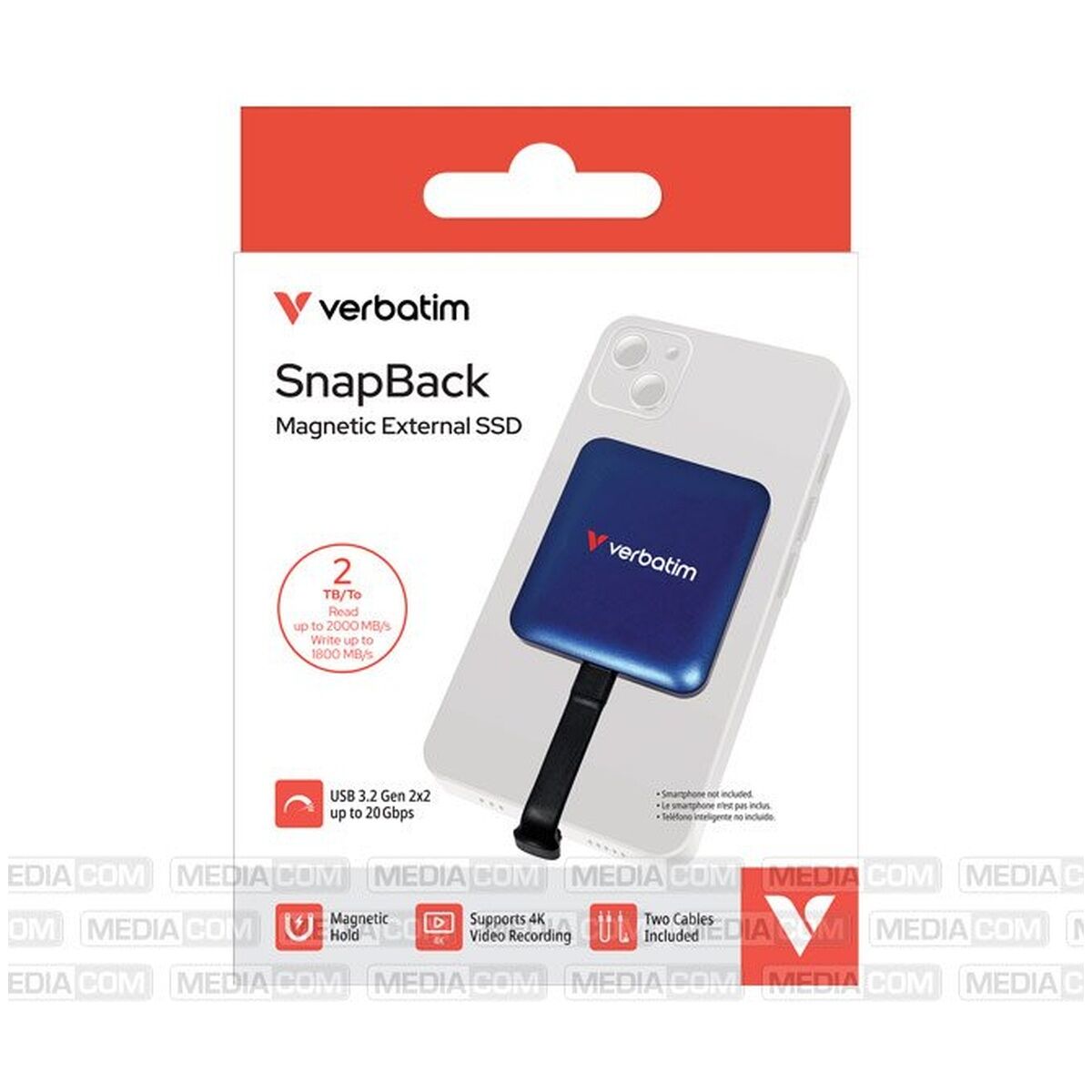 Verbatim SSD 2TB Blau
