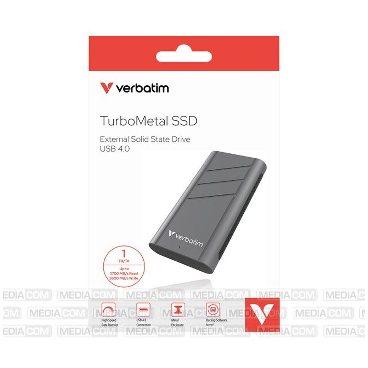 Verbatim StorenGo 1TB 2, 5 Zoll HDD Grau