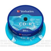 Verbatim CD-R 700MB 52x Cakebox 25er