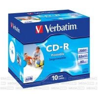 Verbatim CD-R 700MB 52x Jewelcase 10er Inkjet