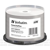 Verbatim CD-R 700MB 52x Cakebox 50er Inkjet