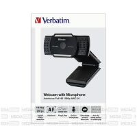 Verbatim AWC-02 Webcam Full HD 1080p Schwarz