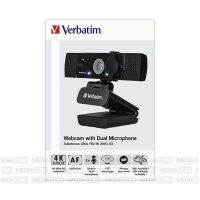 Verbatim AWC-02 Webcam Full HD 1080p Schwarz