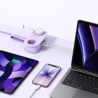 Orico AP3 20W GaN 5-in-1 Steckdosenleiste (2x Netzanschluss + 2x USB-A + 1x USB-C) – Lila