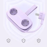 Orico AP3 65W GaN 6-in-1 Steckdosenleiste (2x Netzanschluss + 2x USB-A + 2x USB-C) – Lila