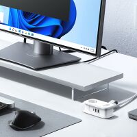 Orico APP 15,5W 5-in-1 Steckdosenleiste (2x AC + 2x USB-A + 1x USB-C) – Weiß